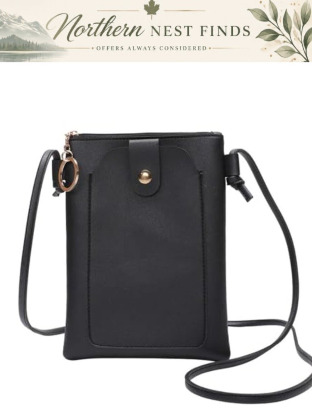 PU Leather Women's Crossbody Phone Purse Small Cellphone Bag